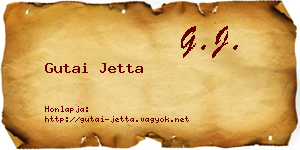 Gutai Jetta névjegykártya